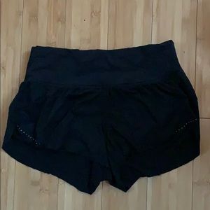 lulu lemon black find your pace shorts!